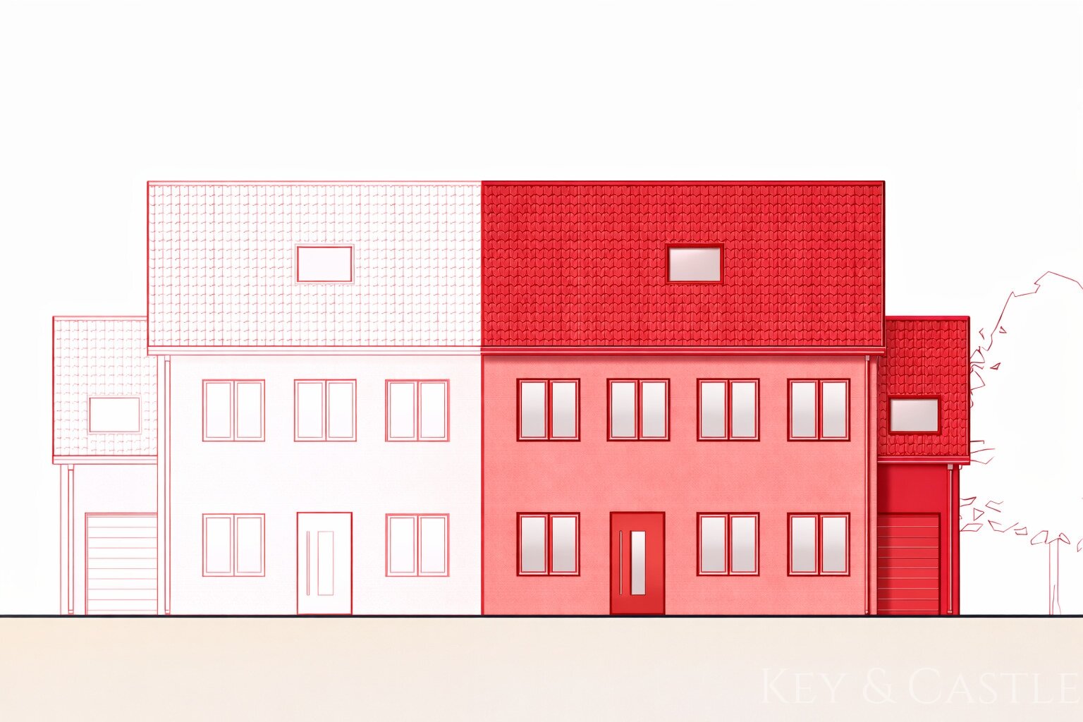 Baugrundstück mit gesicherter Planung und Genehmigung für ein Einzelhaus in Teltow Baugrundstück mit gesicherter Planung und Genehmigung für ein Einzelhaus in Teltow